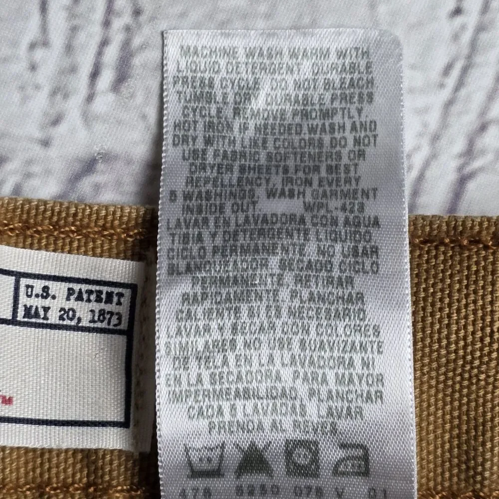 Levi Strauss Workwear Fit Carpenter Pants 42x32 Duck Heavy Canvas Straight NWOT